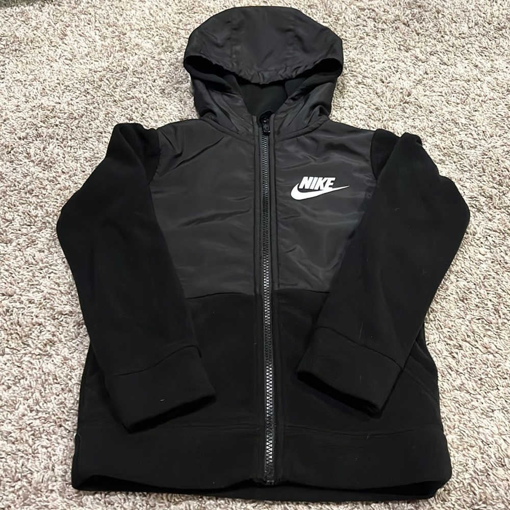 Black fleece Nike jacket